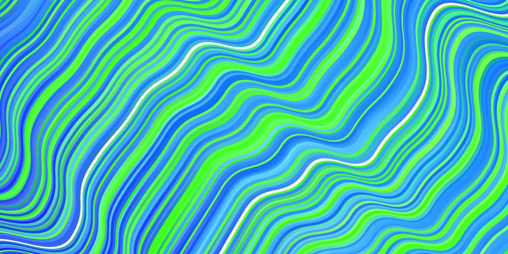 Light Blue, Green vector background with wry lines.