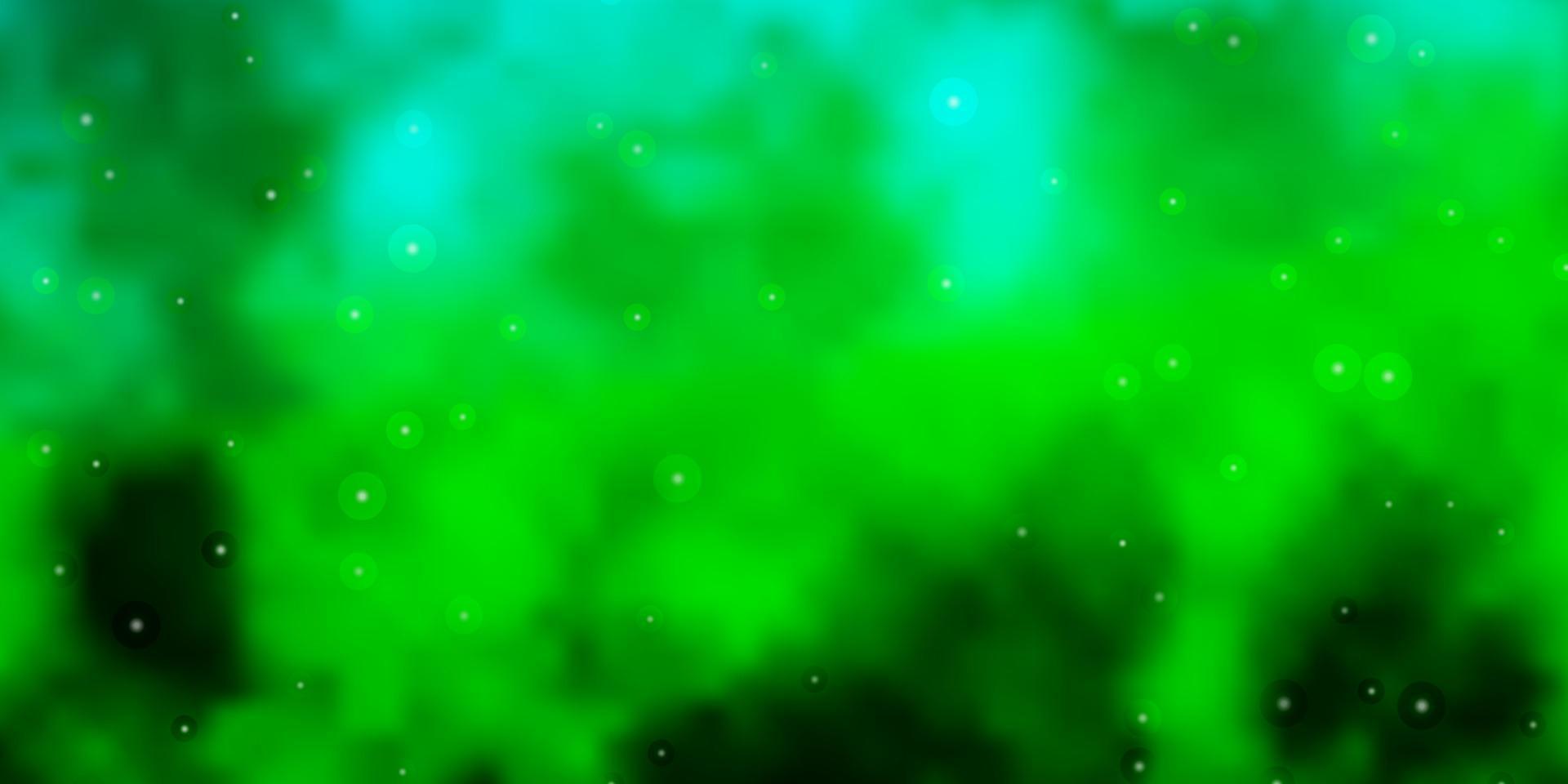 textura de vector azul claro, verde con hermosas estrellas.