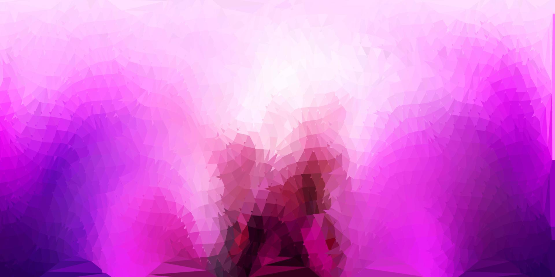 Dark purple, pink vector abstract triangle texture.