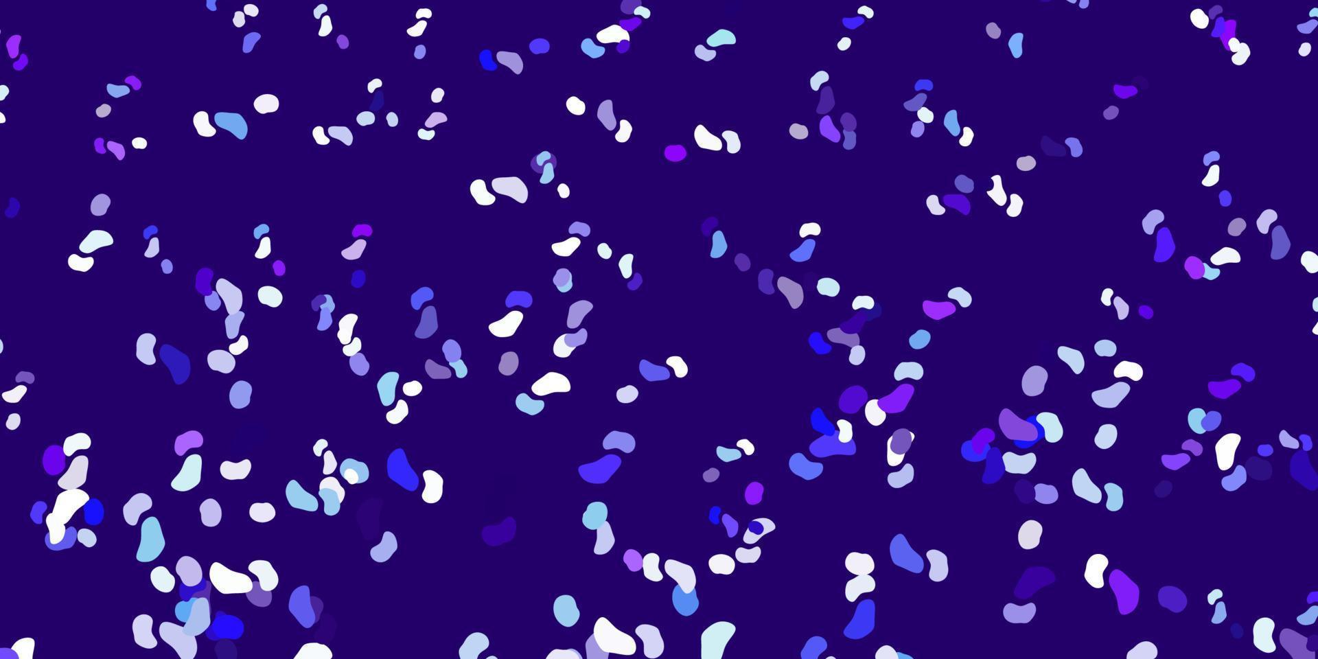 Light pink, blue vector background with random forms.