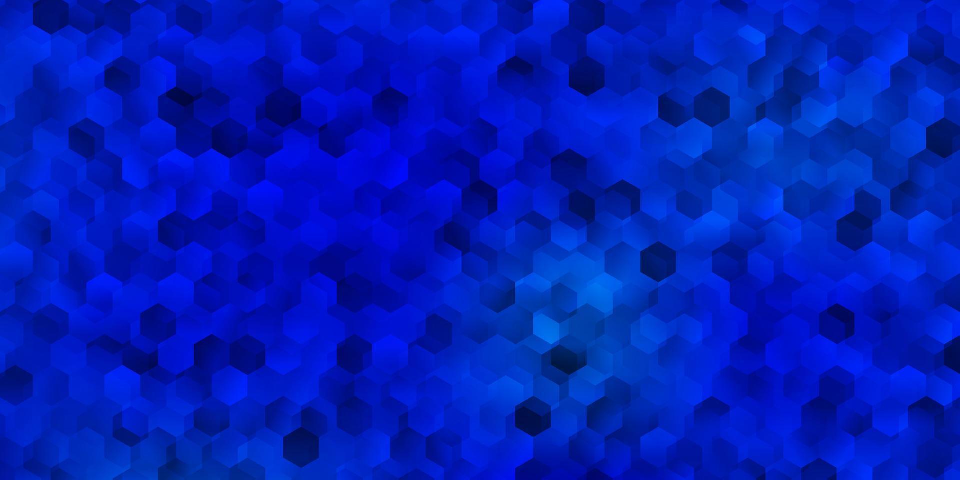 Light blue vector layout with shapes of hexagons.