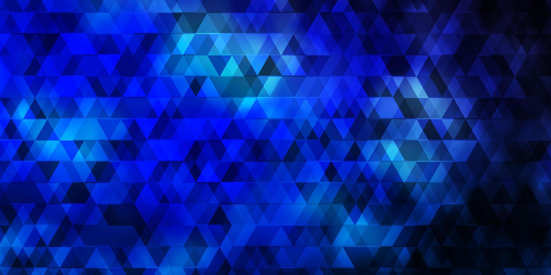 Fondo de vector azul claro con líneas, triángulos.