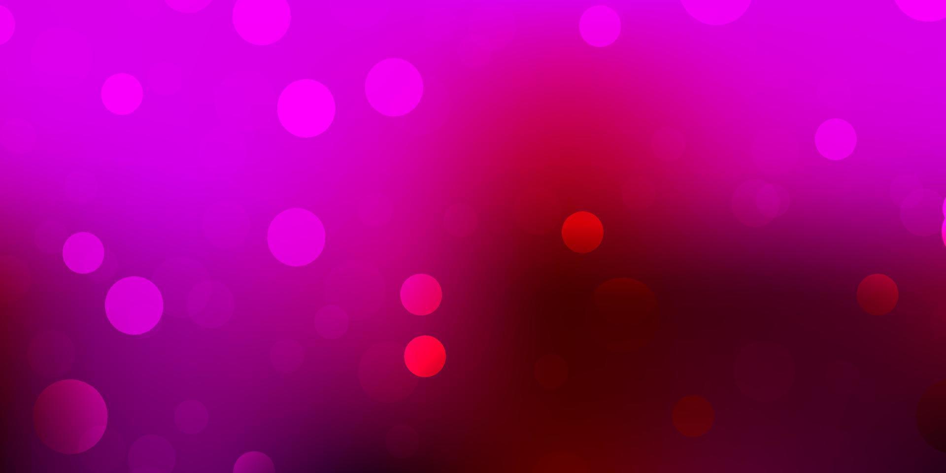 Dark pink vector background with random forms.