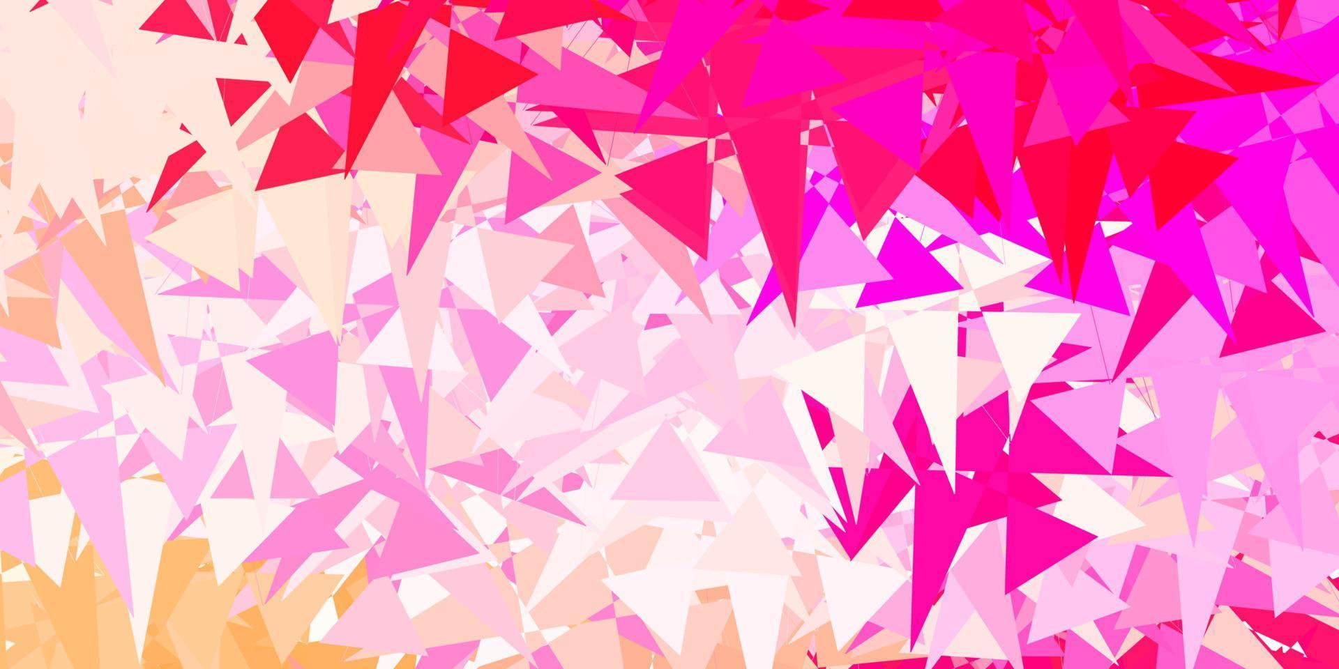 Light Pink vector pattern with abstract shapes.