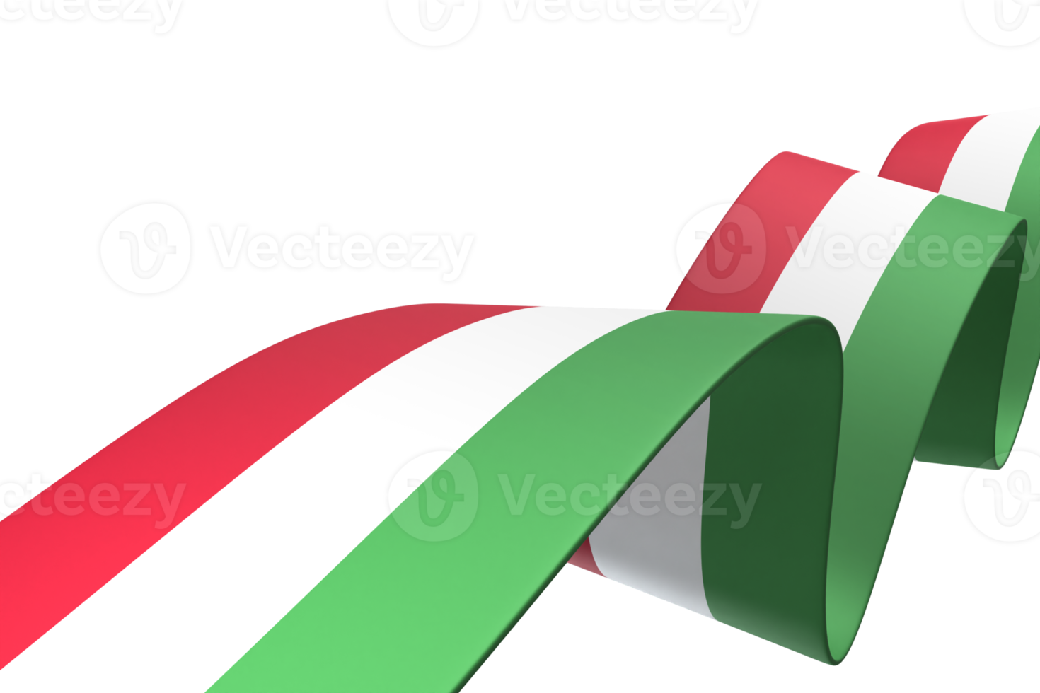 Hungary flag design national independence day banner element transparent background png