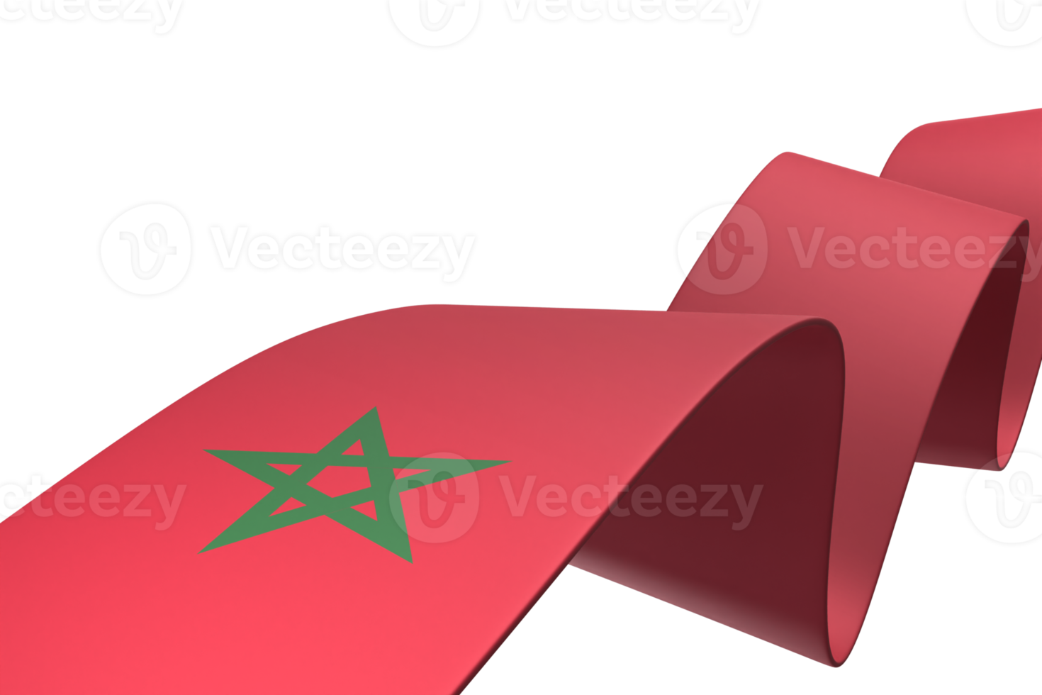 maroc drapeau conception fête de l'indépendance nationale élément de bannière fond transparent png