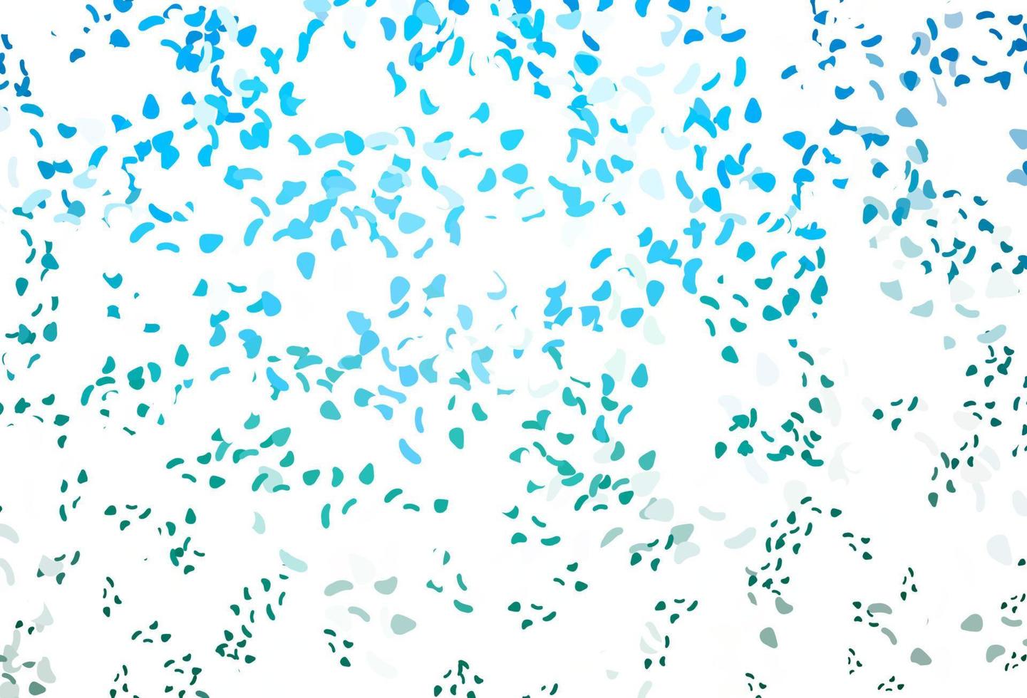 Light blue, green vector pattern with chaotic shapes.