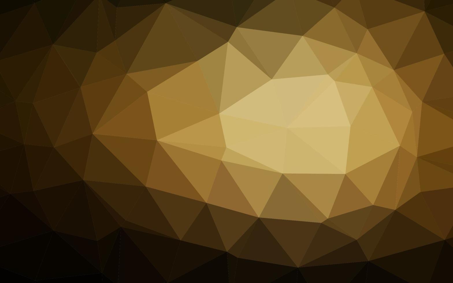 Telón de fondo de mosaico abstracto de vector amarillo oscuro, naranja.
