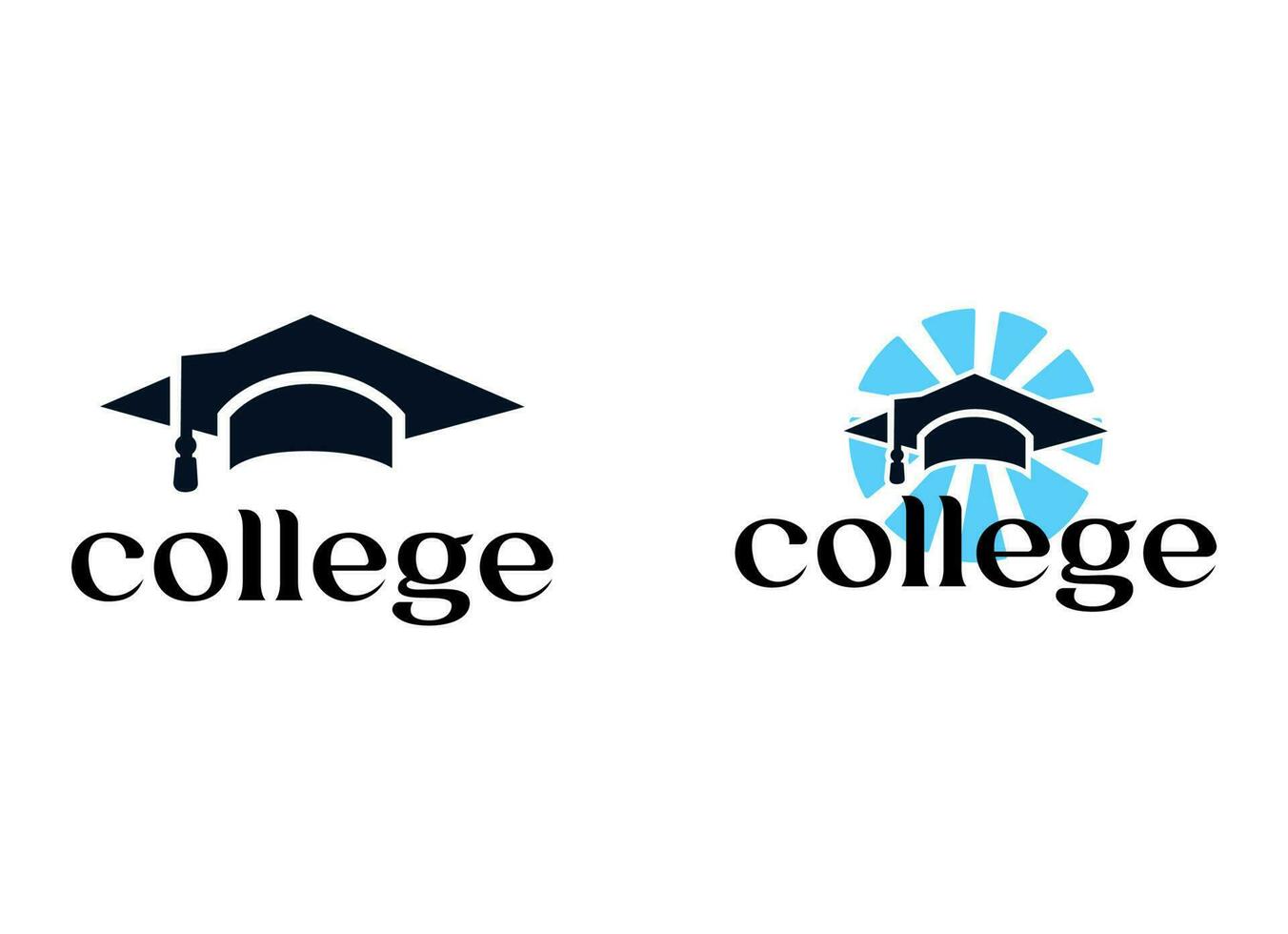 Graduation Logo Template Design Elements vector