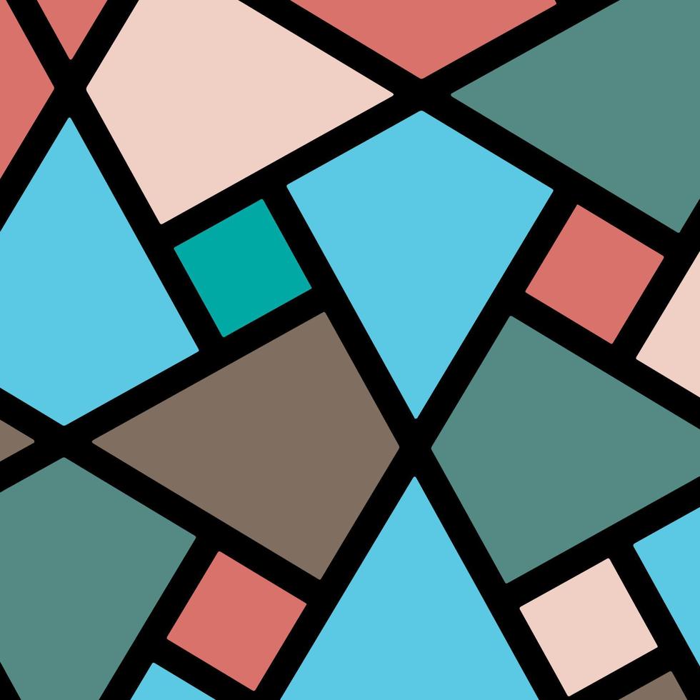 abstract stained glass window styled pattern background vector