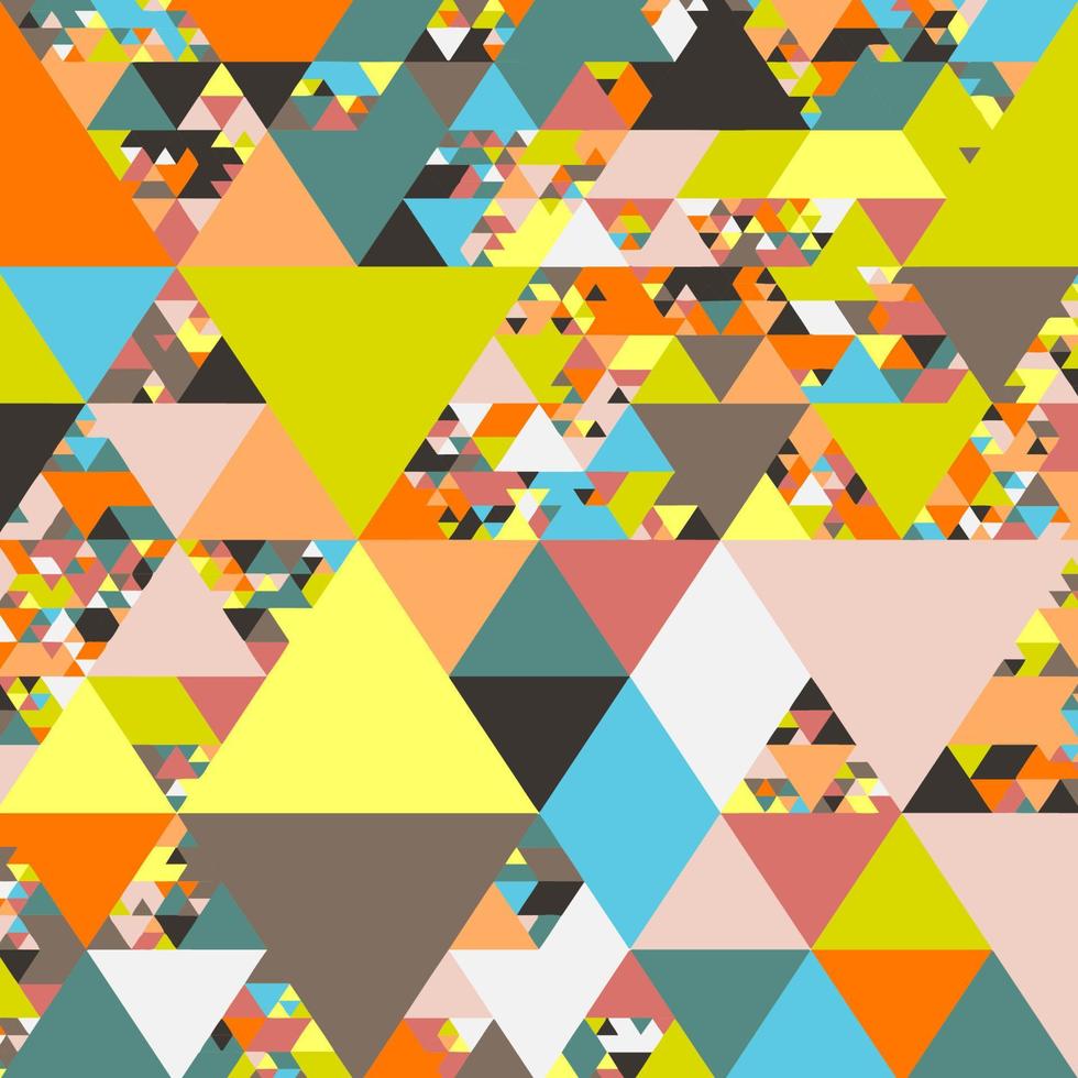 retro geometric pattern design background vector