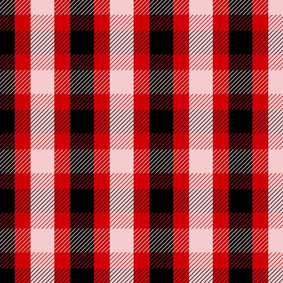 red and white plaid style background vector
