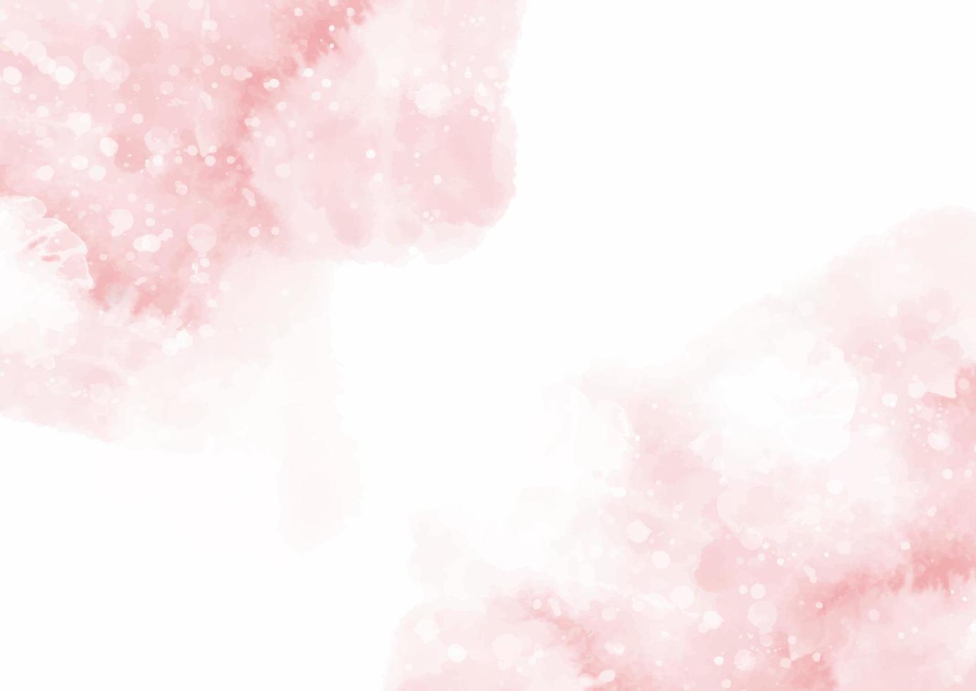 Hand painted delicate pink watercolour background vector
