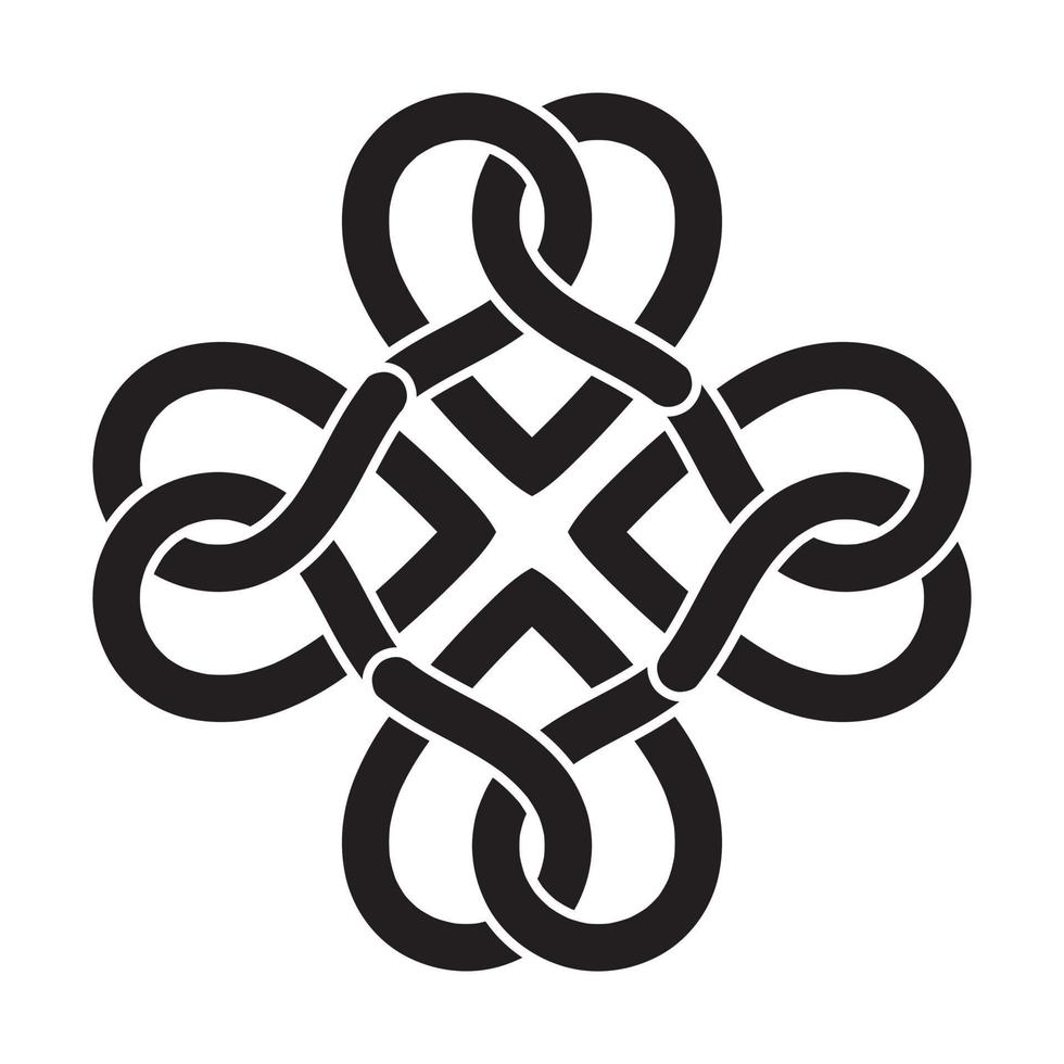 Soft pretzel breads flat icon for apps or websites vector