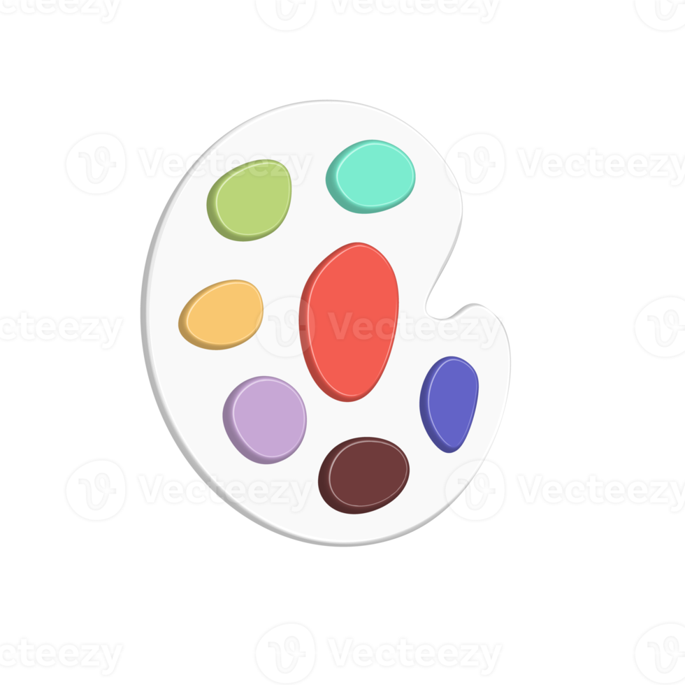 oil paint palette 11315238 PNG