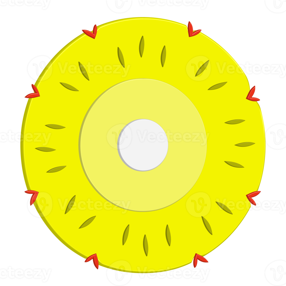 cut of pineapple png