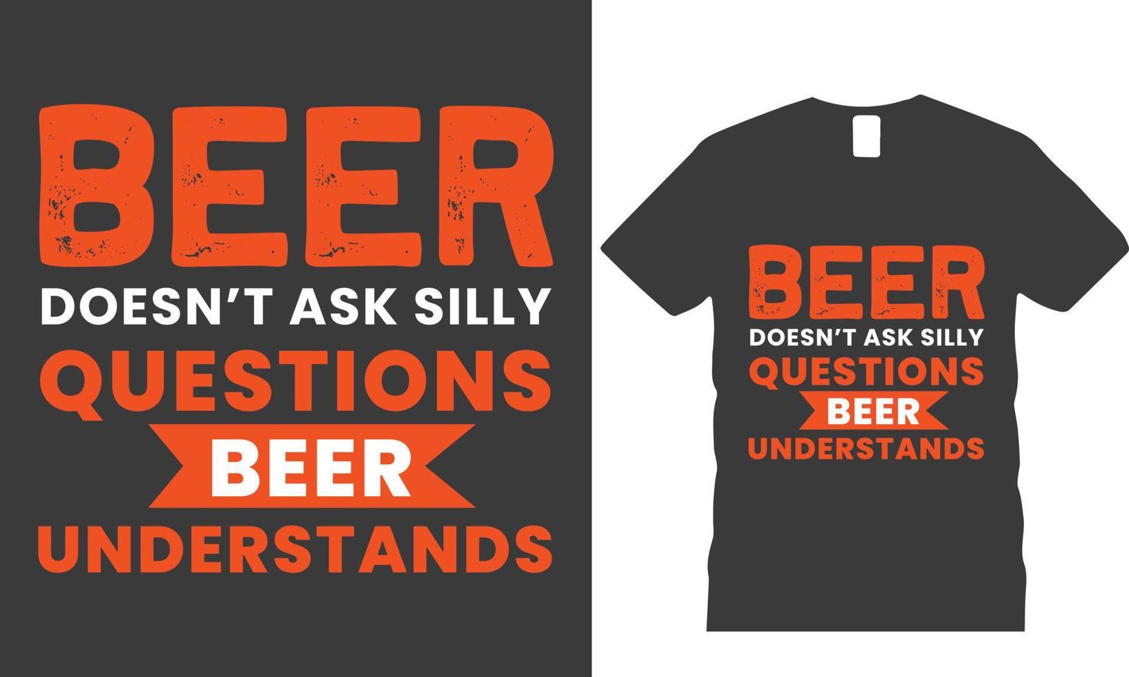 Beer T-Shirt Design vector