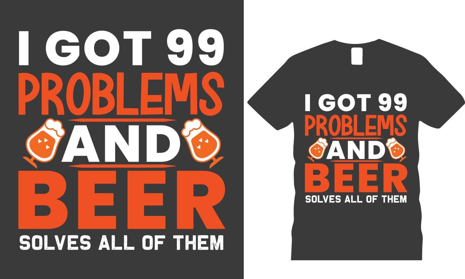 Beer T-Shirt Design vector