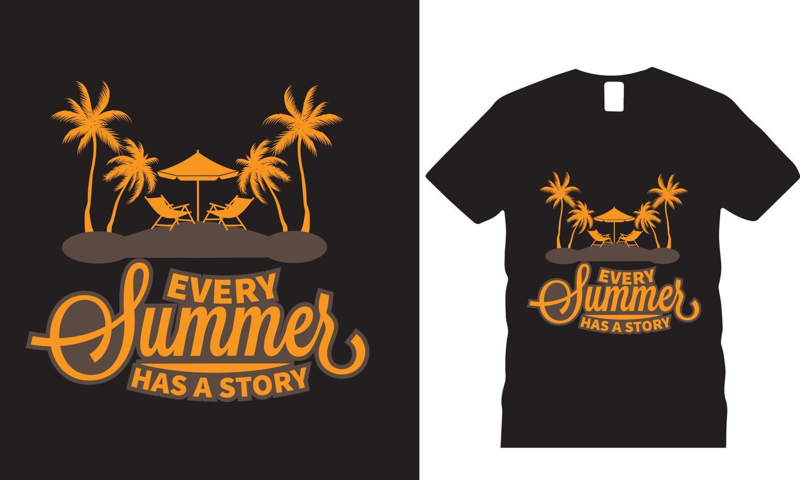 Summer T-Shirt Design vector