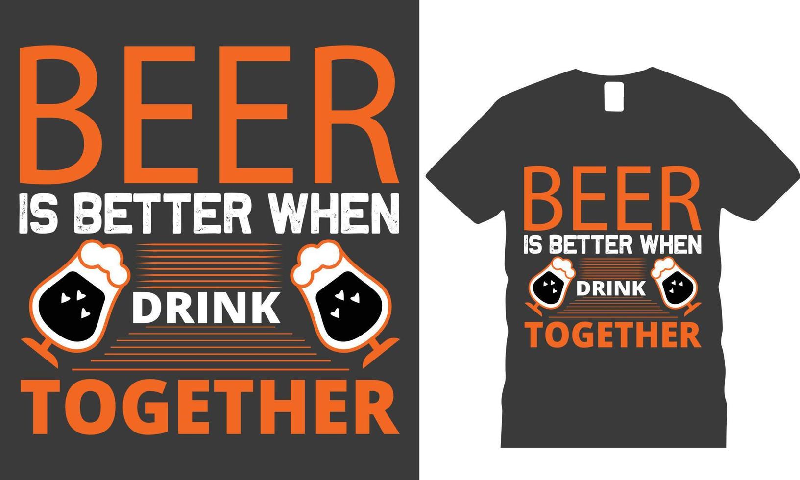 Beer T-Shirt Design vector