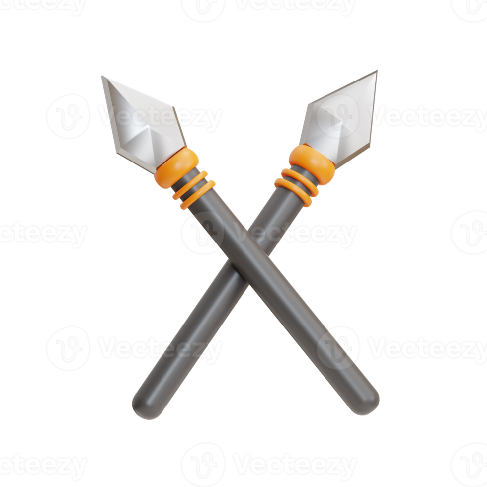 spear illustration 3d png