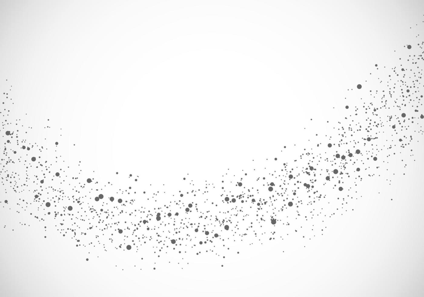 Abstract black dust dotted sparse particles design elements isolated on white background vector
