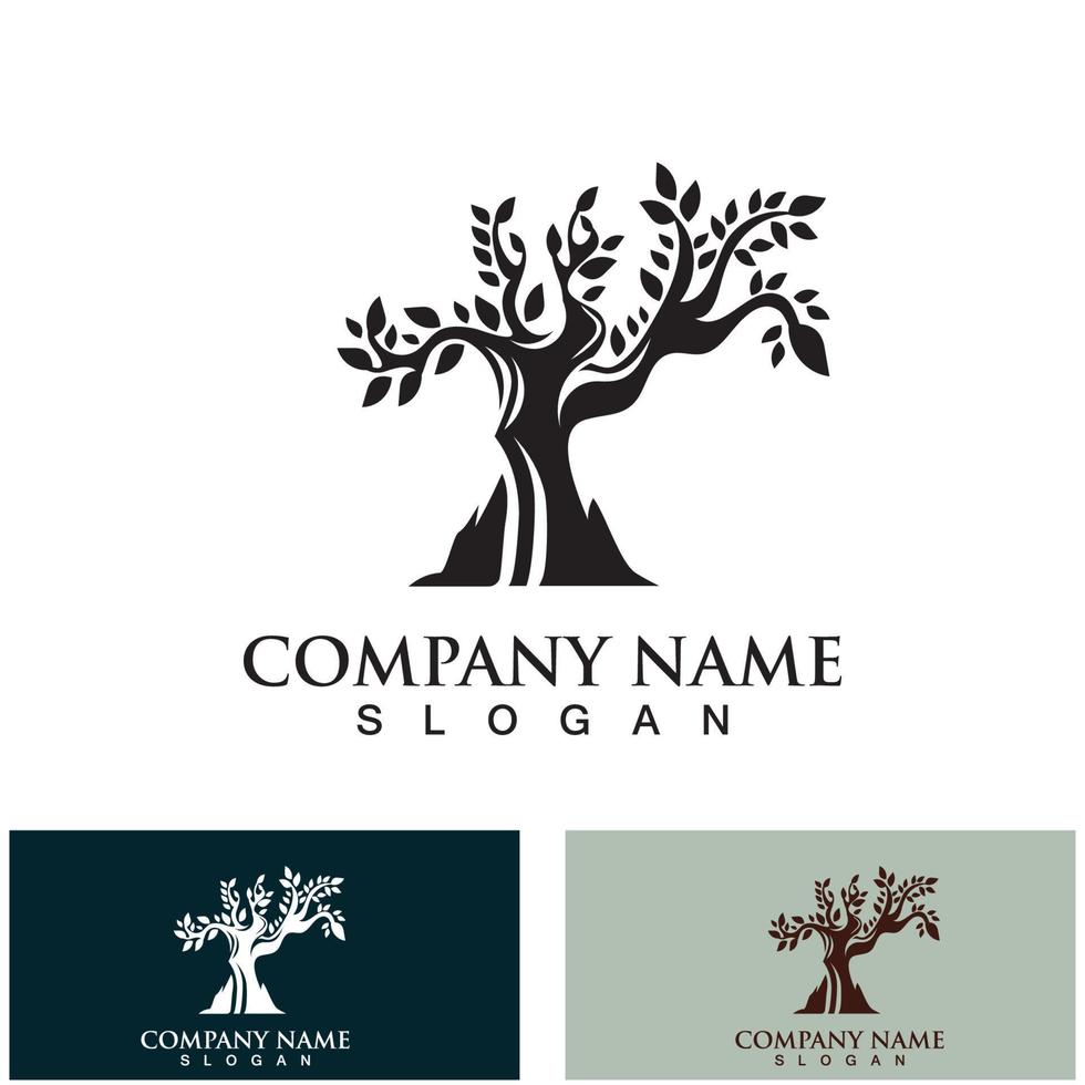 Tree logo nature design image of tree ecology element vector