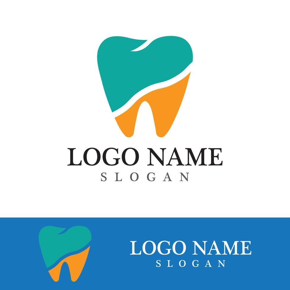 Ilustración de vector de plantilla de logotipo dental