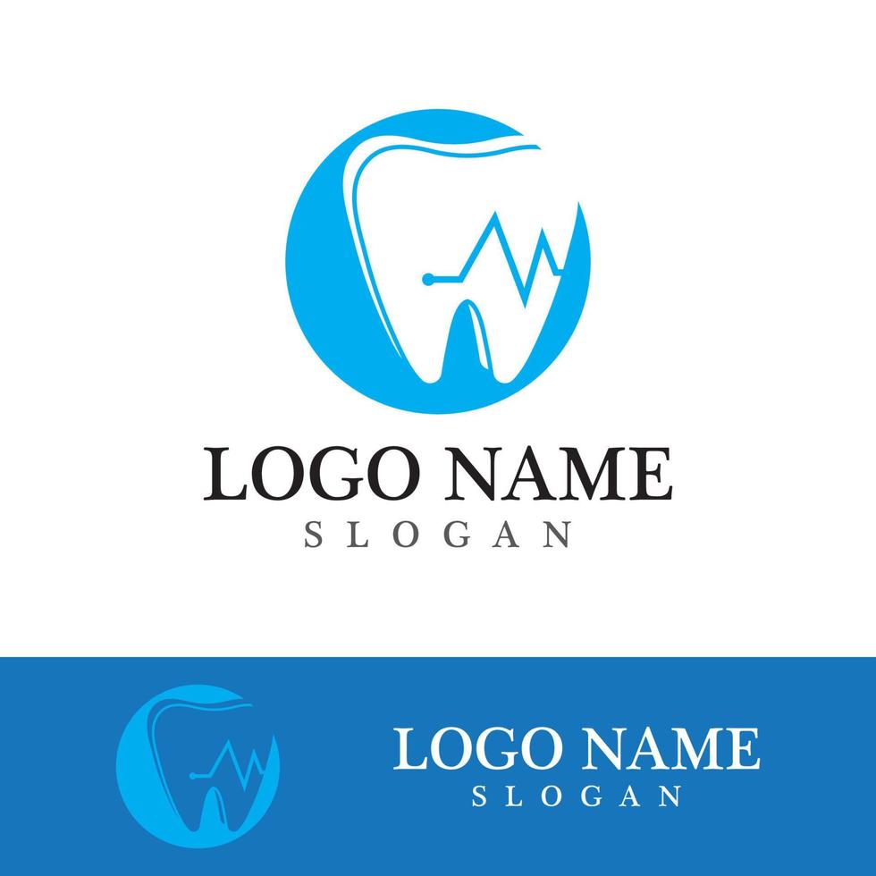 Dental logo template vector illustration