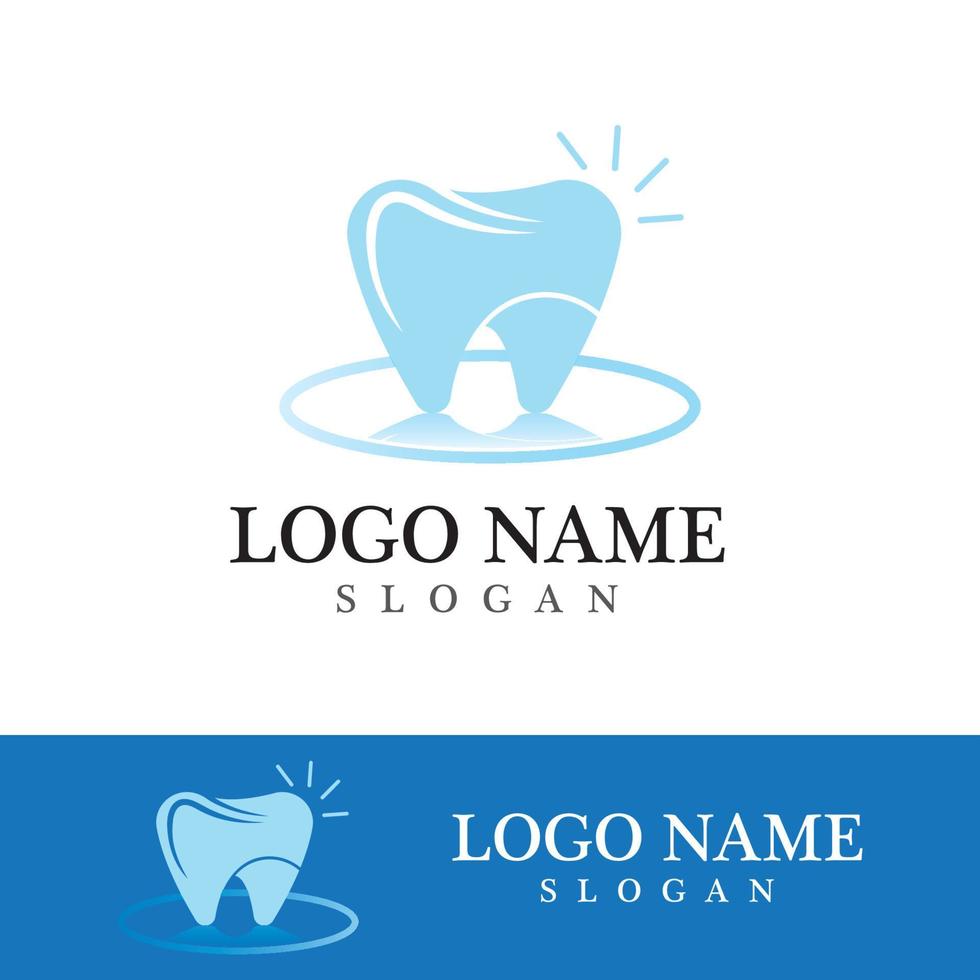 Ilustración de vector de plantilla de logotipo dental