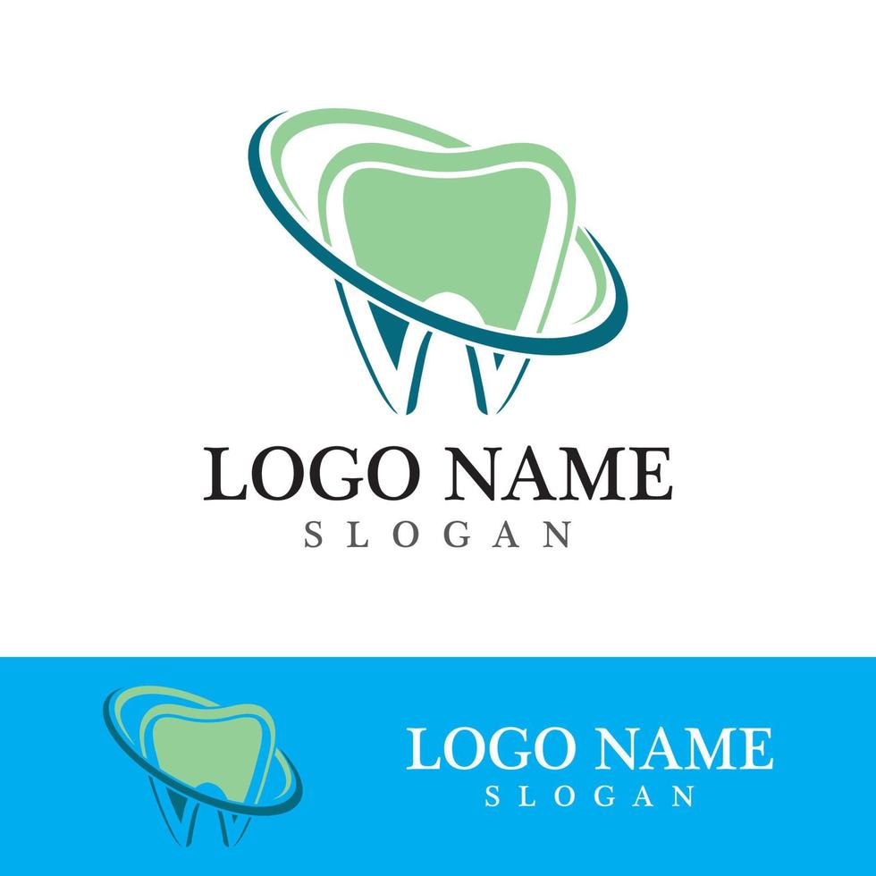 Ilustración de vector de plantilla de logotipo dental