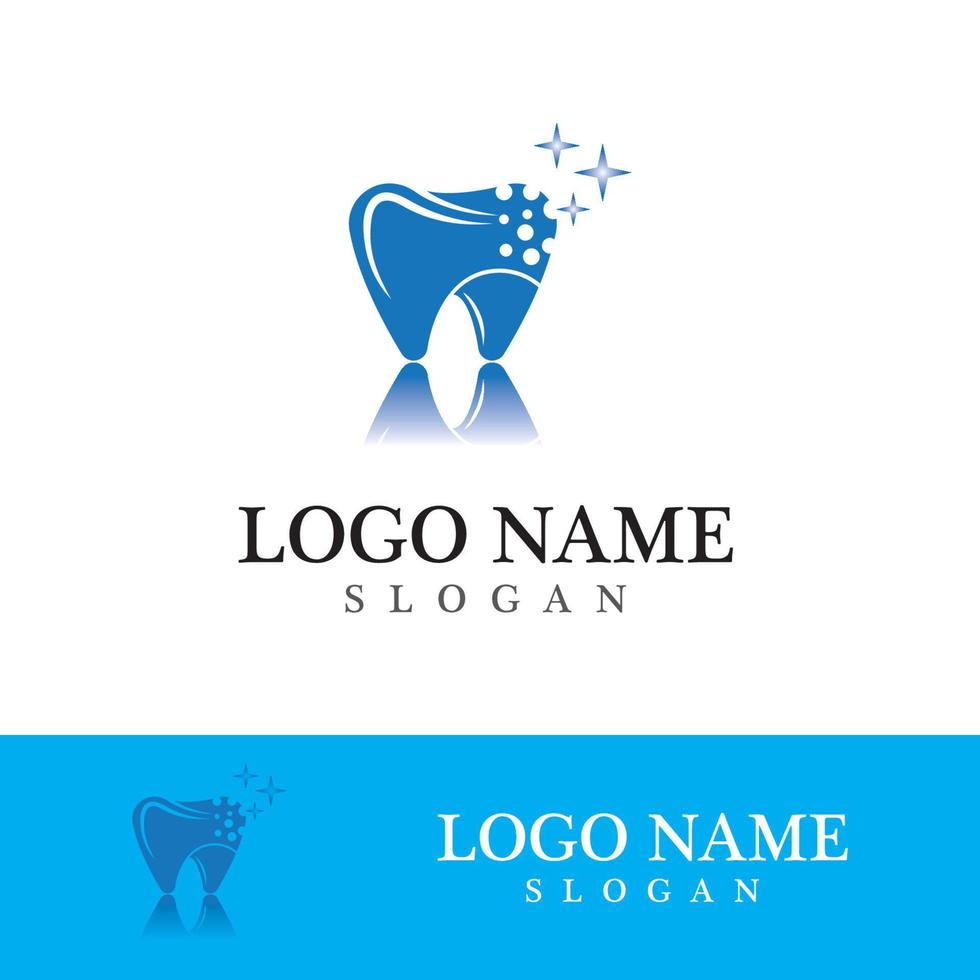 Ilustración de vector de plantilla de logotipo dental