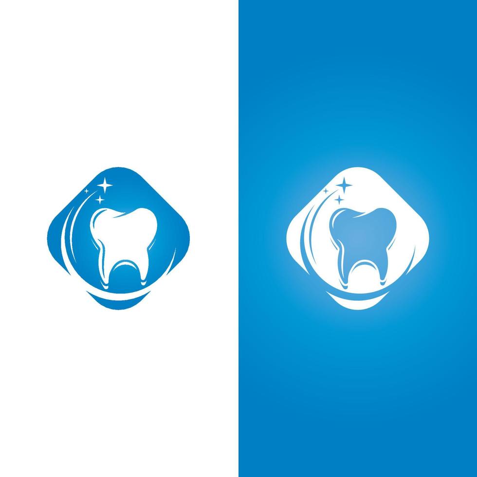 Ilustración de vector de plantilla de logotipo dental