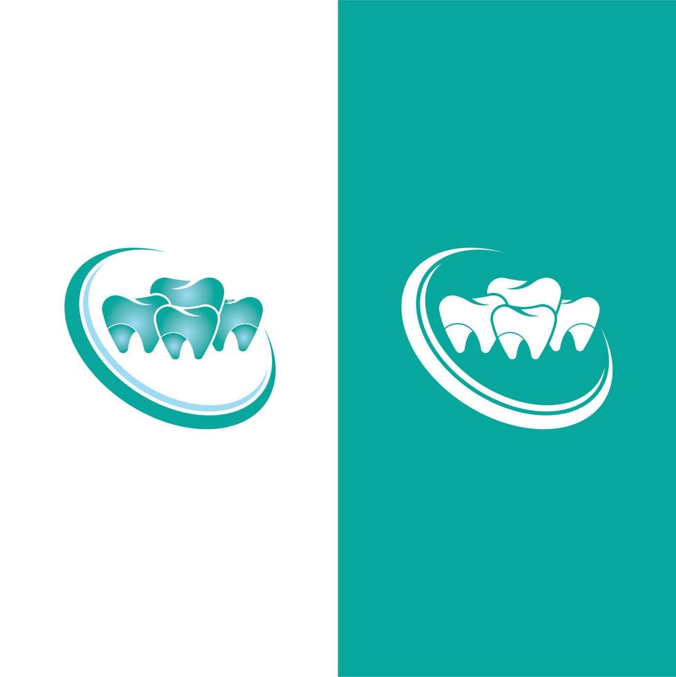 Ilustración de vector de plantilla de logotipo dental