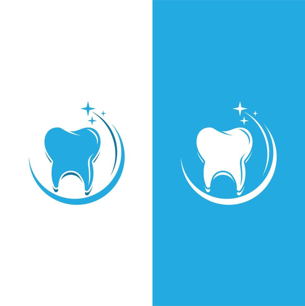 Ilustración de vector de plantilla de logotipo dental