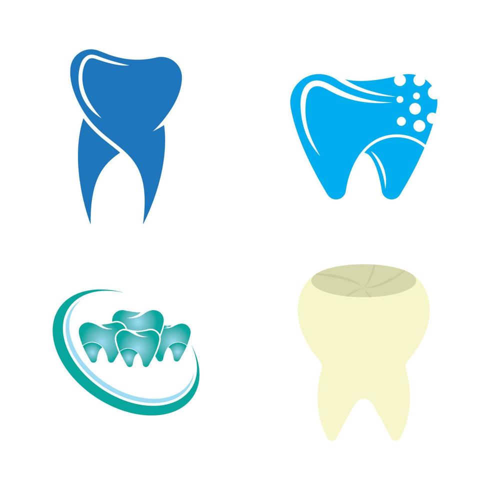 Ilustración de vector de plantilla de logotipo dental