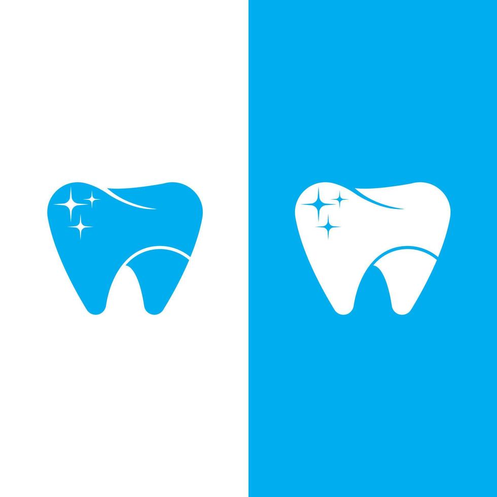 Ilustración de vector de plantilla de logotipo dental