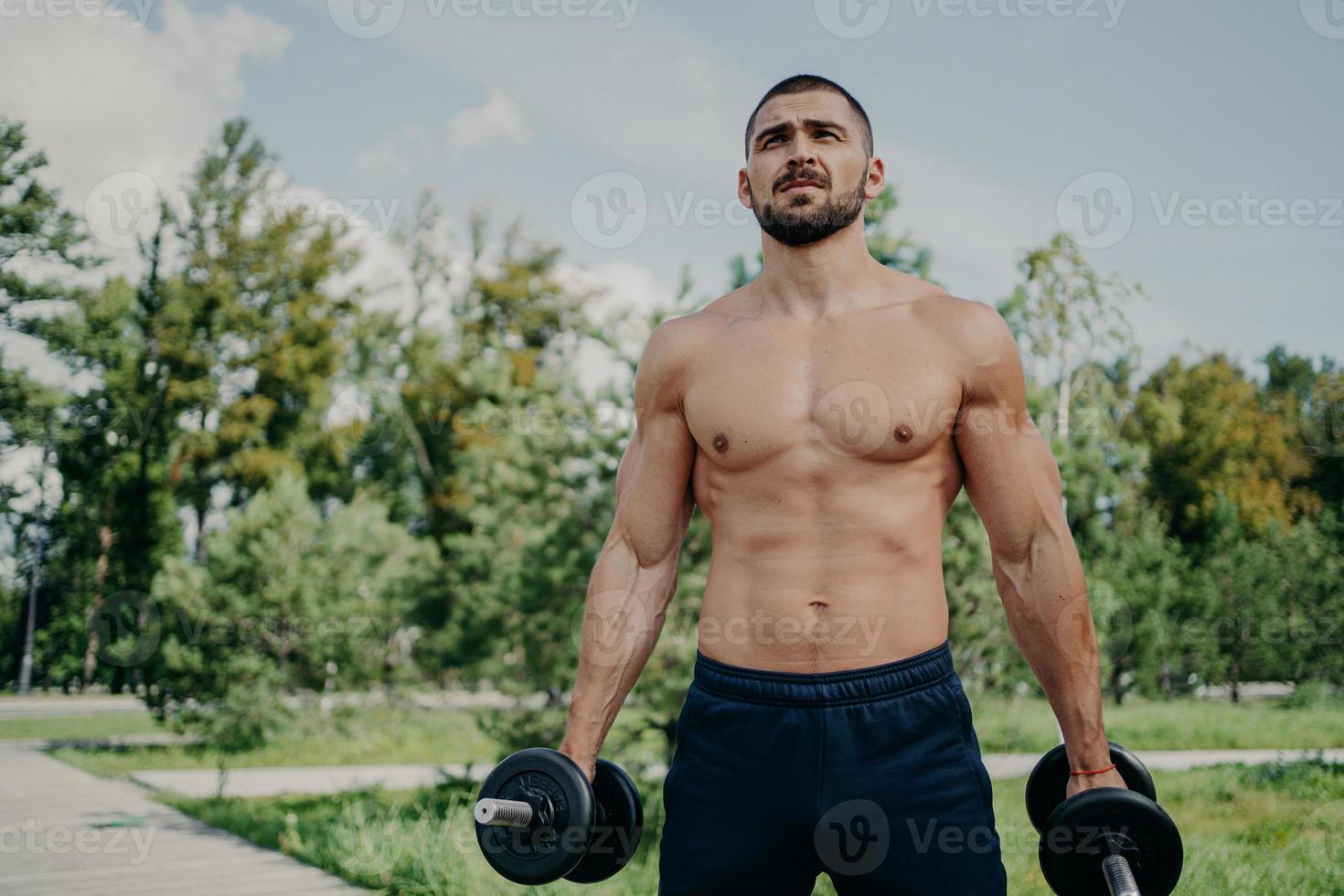 AI Generative strong athletic men pumping up muscles workout bodybuilding  concept muscular bodybuilder men doing exercises in gym naked 23010709  Stock Photo at Vecteezy, athletic fitness