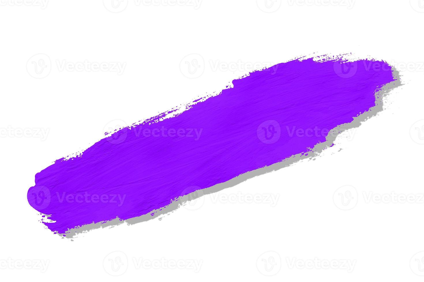 purple brush and shadow isolated on a white background photo
