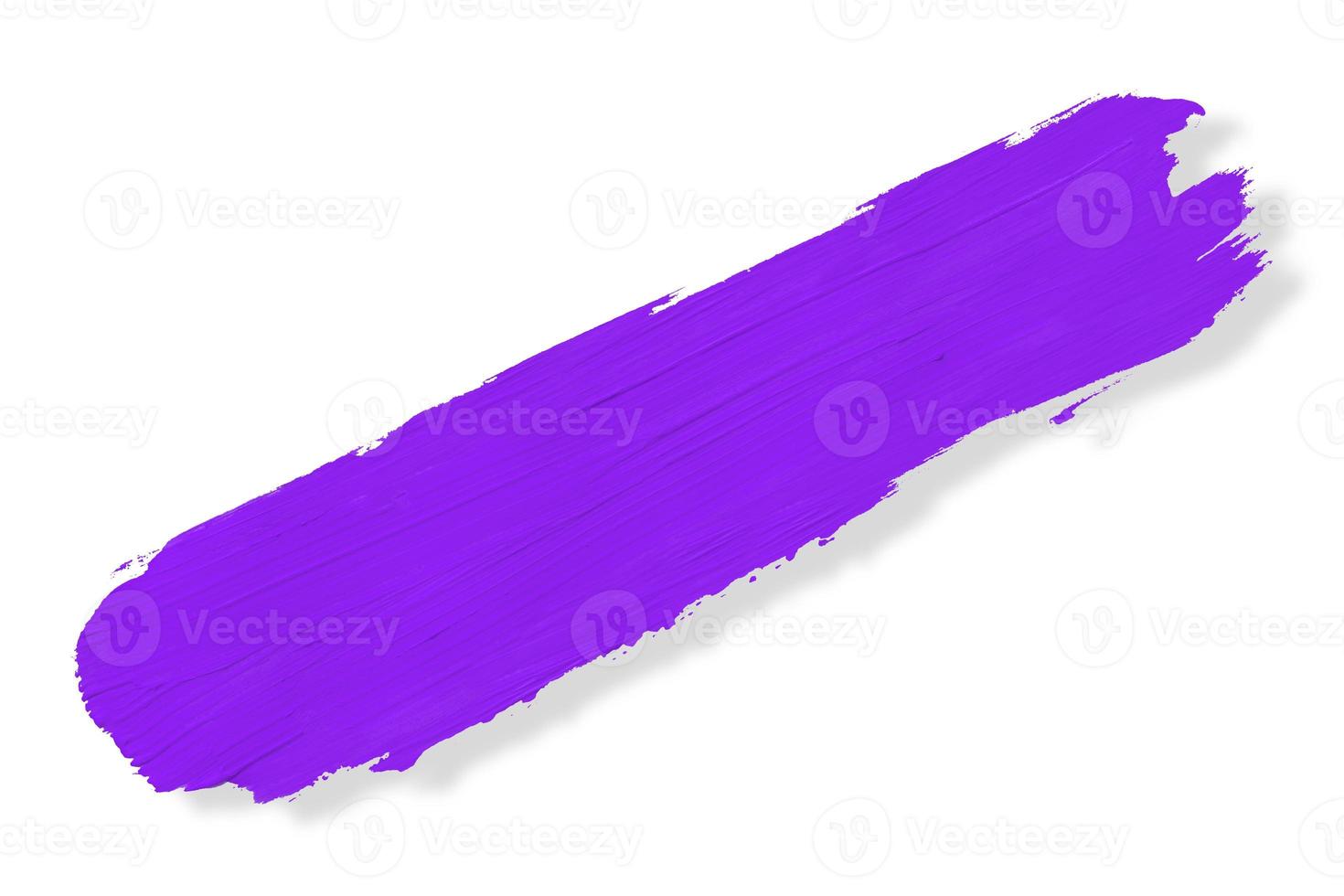 purple brush and shadow isolated on a white background photo