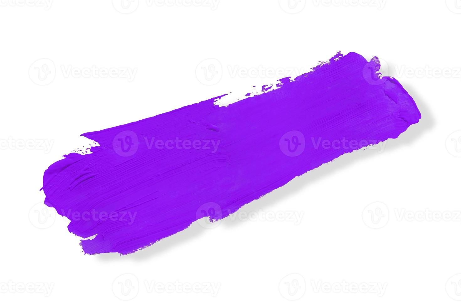 purple brush and shadow isolated on a white background photo