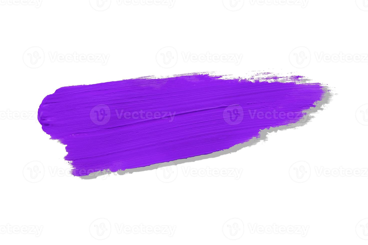 purple brush and shadow isolated on a white background photo
