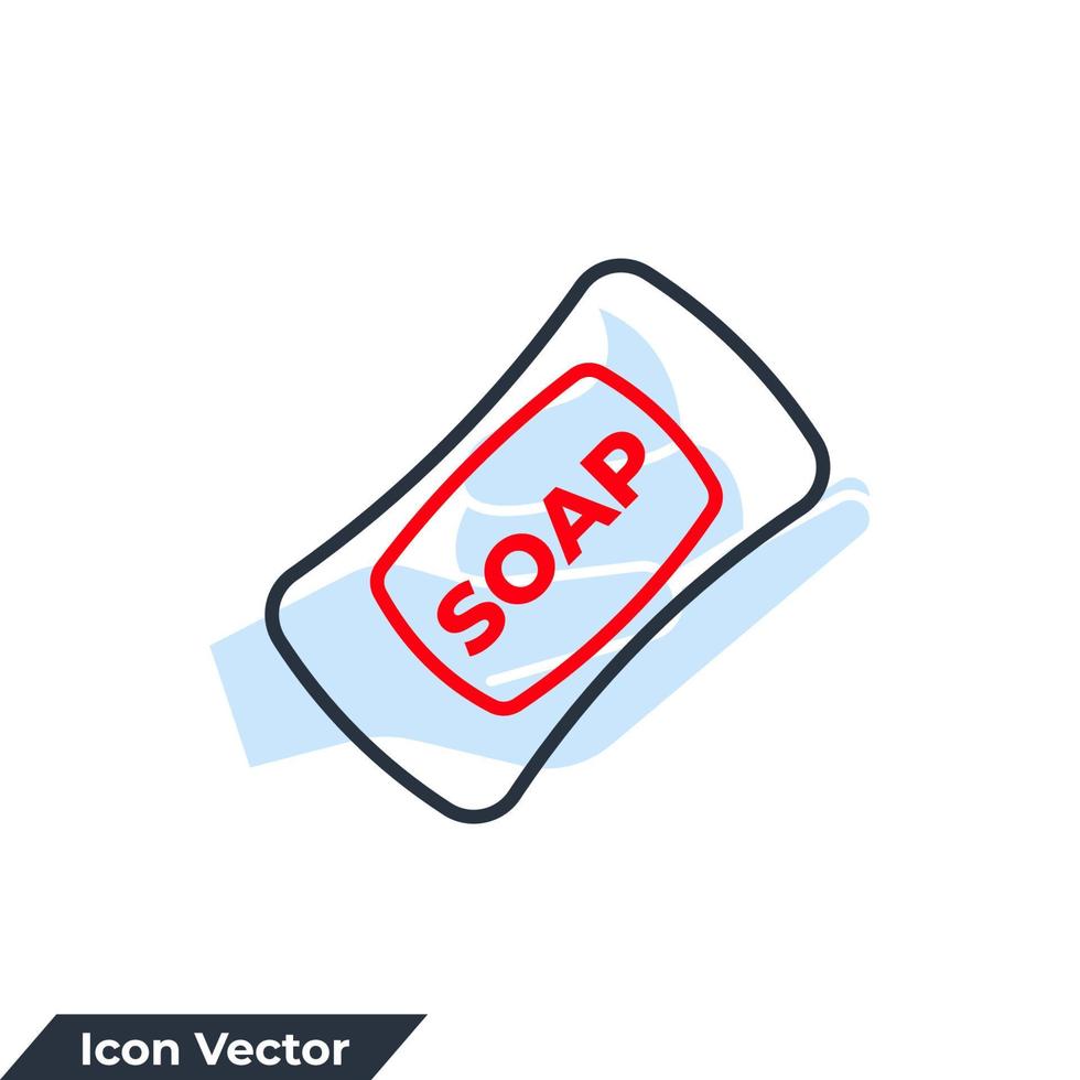 ilustración de vector de logotipo de icono de jabón. plantilla de símbolo de jabón para la colección de diseño gráfico y web