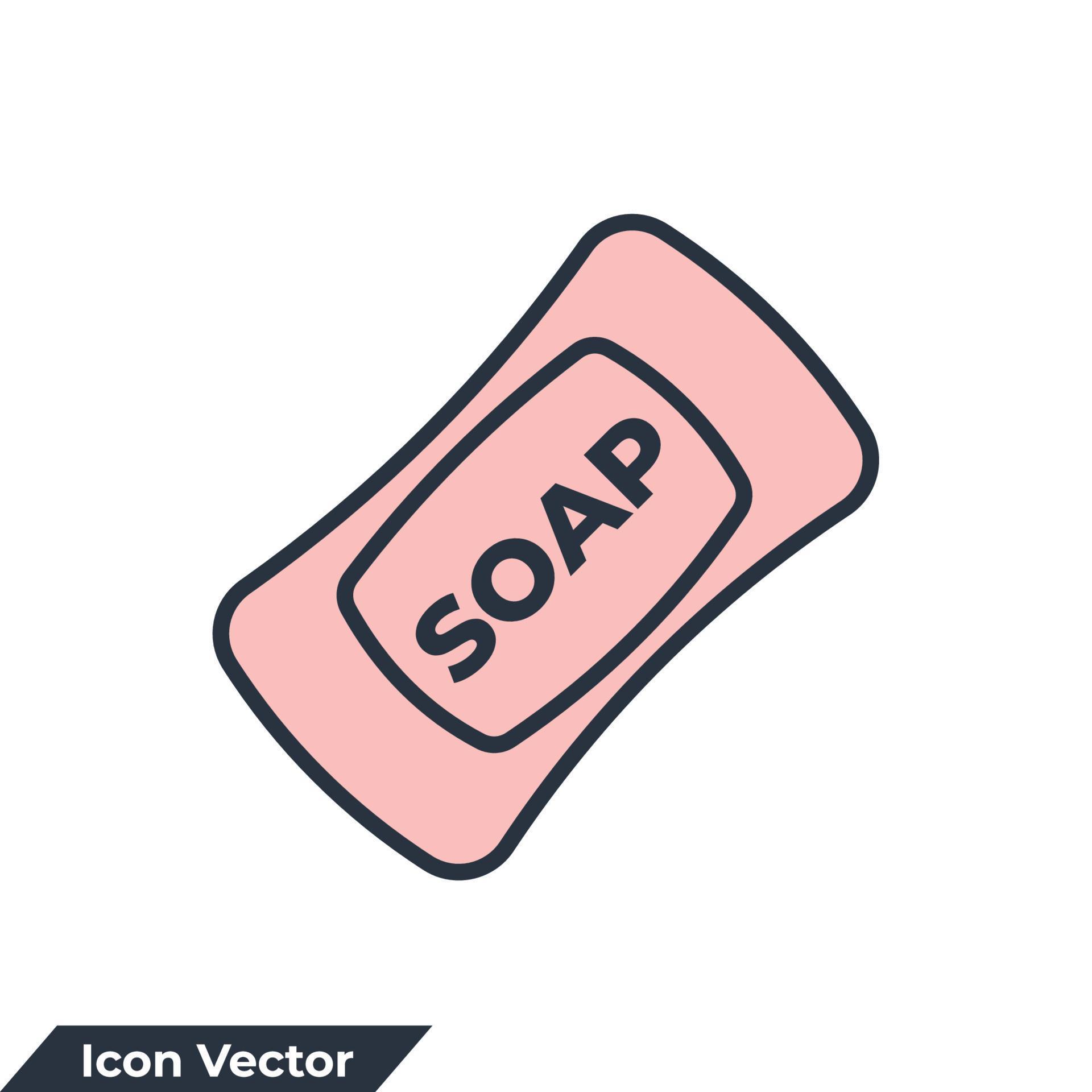 soap icon logo vector illustration. soap symbol template for graphic