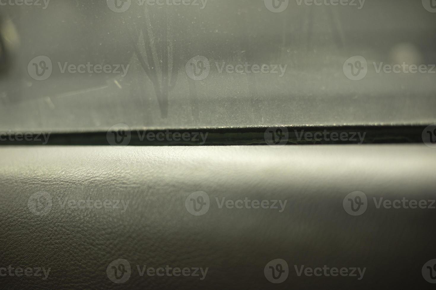 Glass in car. Car is in details. photo