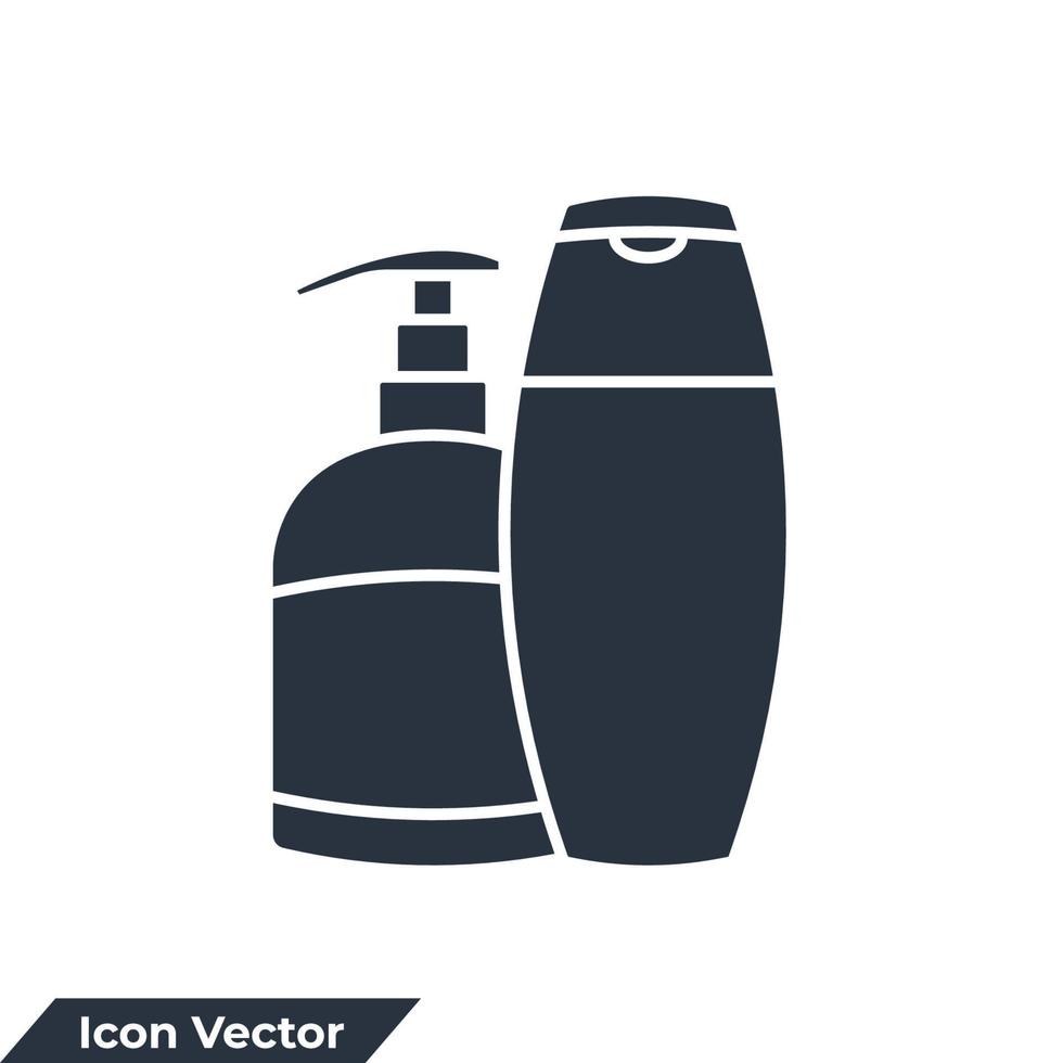 Ilustración de vector de logotipo de icono de cuidado de belleza. plantilla de símbolo de cuidado de la piel para la colección de diseño gráfico y web