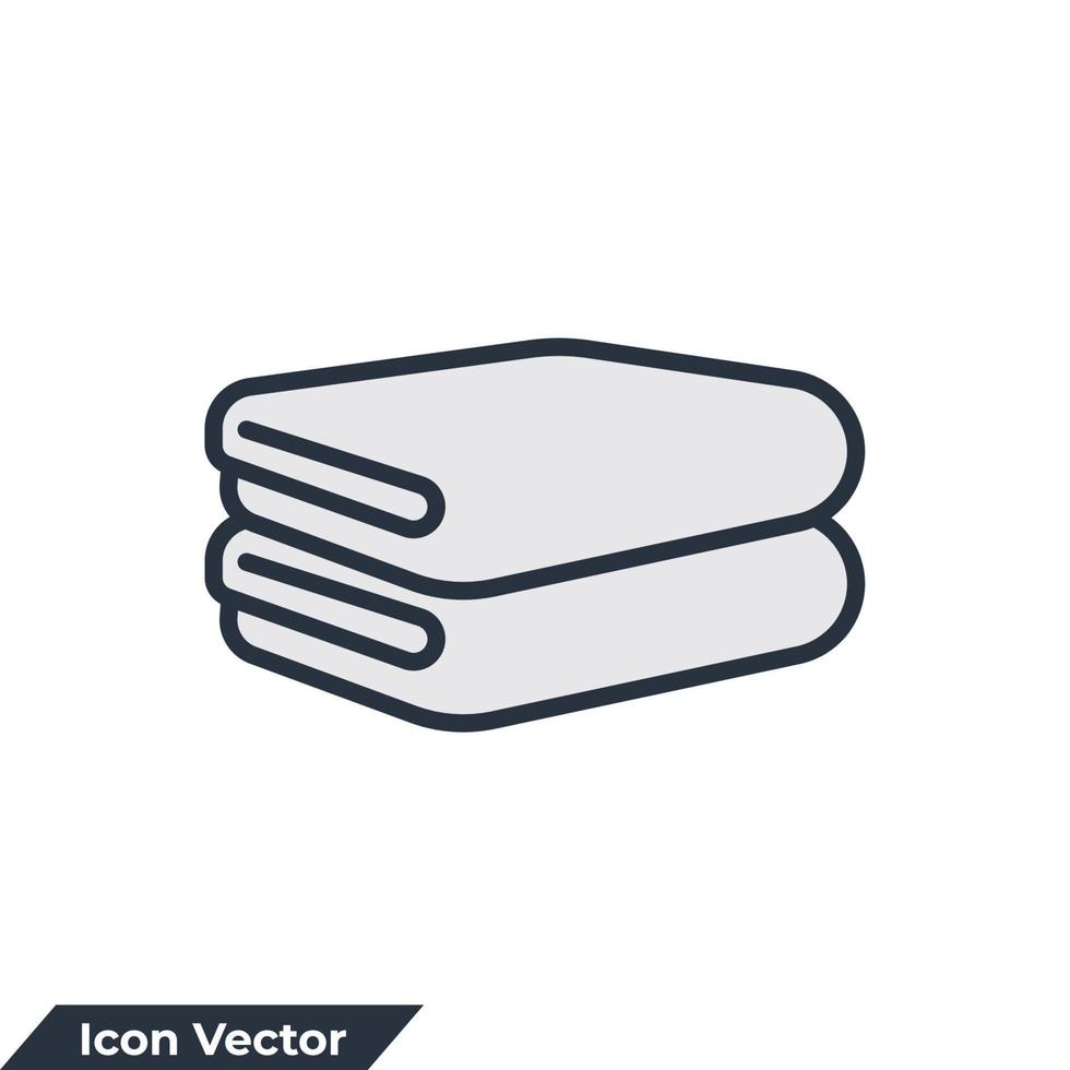 Towel Icon Logo Vector Illustration Folded Towels Symbol Template For towel-icon-logo-vector-illustration-folded-towels-symbol-template-for