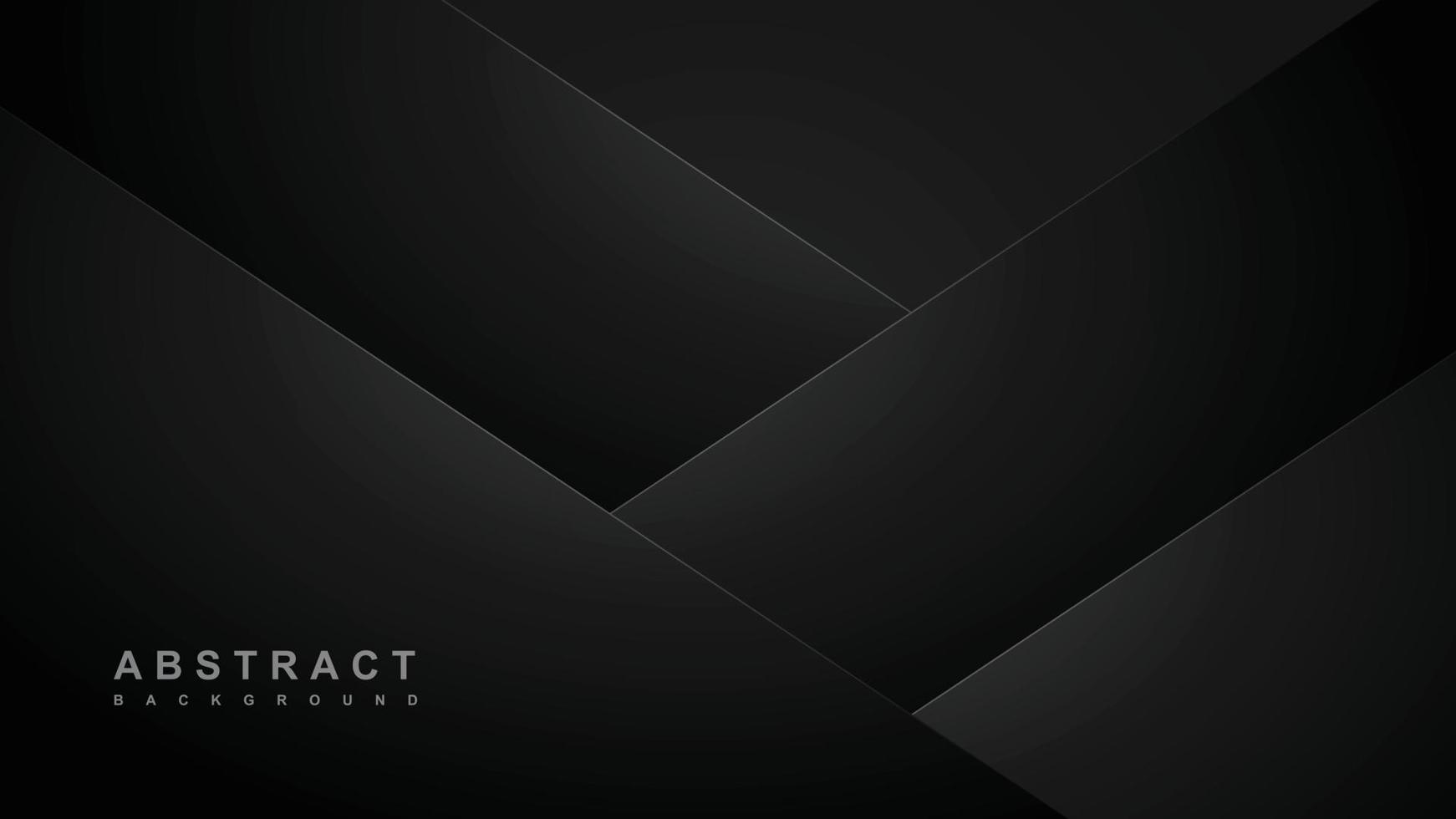 Elegant black background with diagonal triangle shape vector