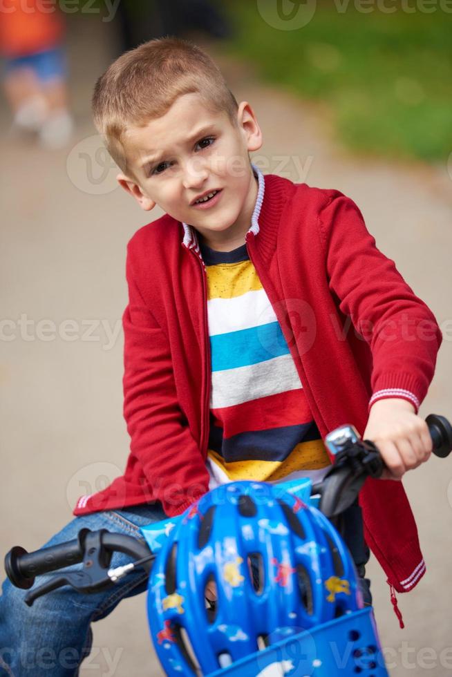 boy on the bicycle at Park photo