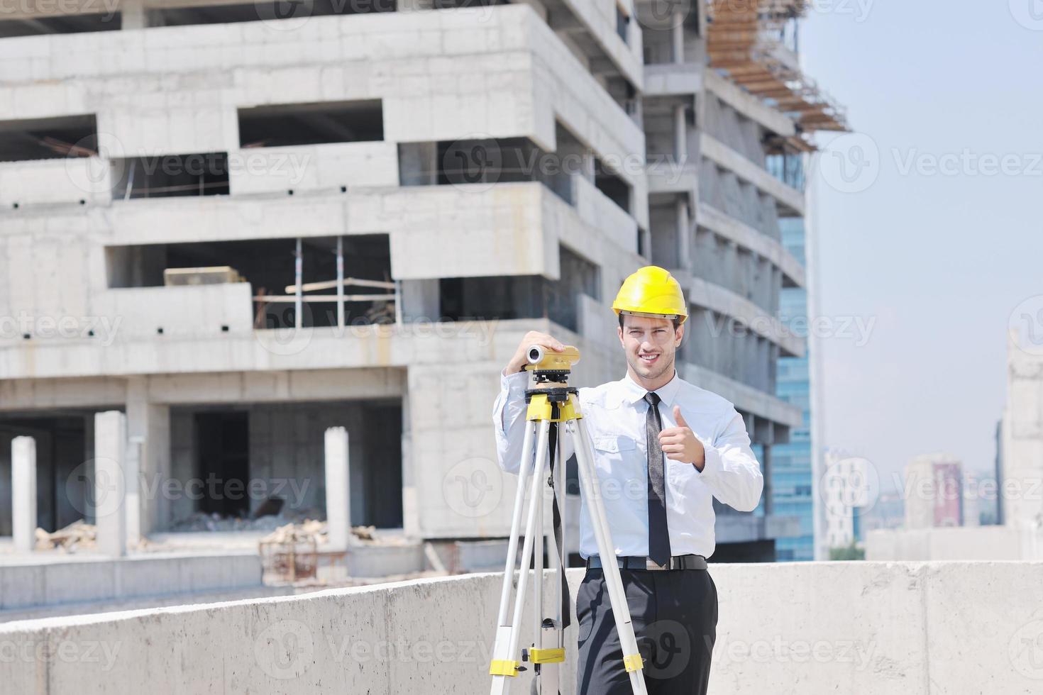 architect on construction site photo